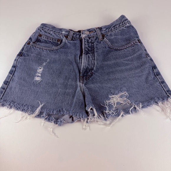 Vintage GAP Distressed Blue Denim Shorts - Picture 3 of 5